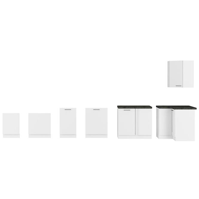 Szafka Kuchenna Lara 60dkpl-162 1f Bb Mdf Biały Połysk