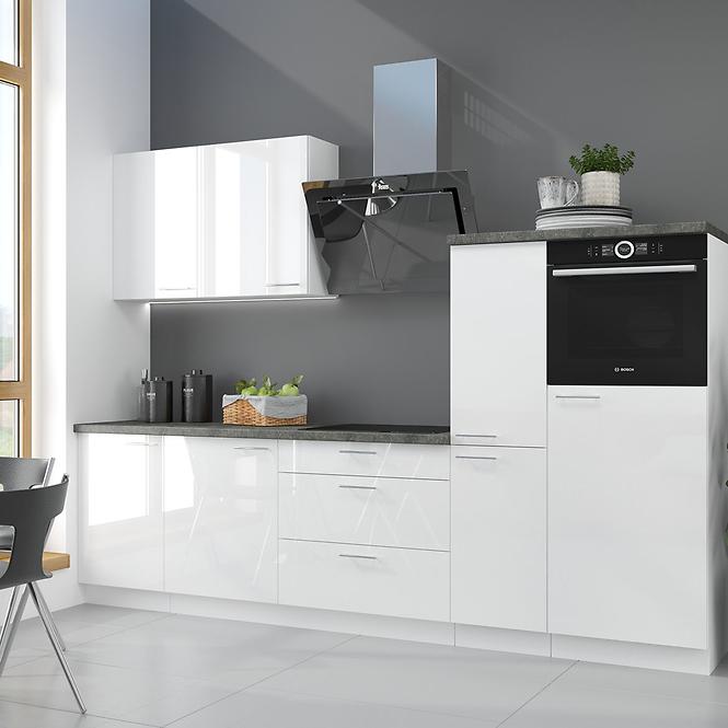 Szafka Kuchenna Lara 60dp-210 2f Bb Mdf Biały Połysk