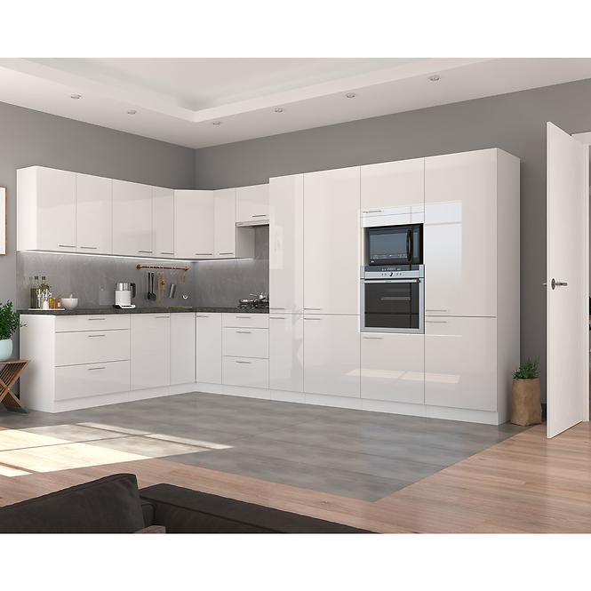 Szafka Kuchenna Lara 60dp-210 2f Bb Mdf Biały Połysk