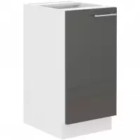 Szafka Kuchenna Lara 40d 1f Bb Mdf Szary Połysk