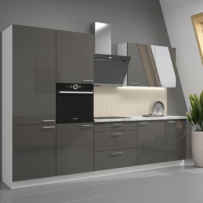 Szafka Kuchenna Lara 40d 1f Bb Mdf Szary Połysk