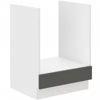 Szafka Kuchenna Lara 60d Gaz Bb Mdf Szary Połysk