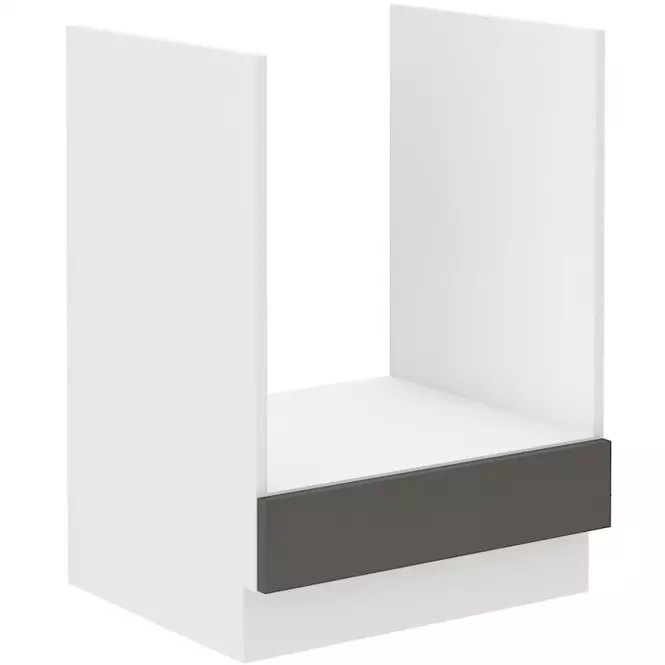 Szafka Kuchenna Lara 60d Gaz Bb Mdf Szary Połysk
