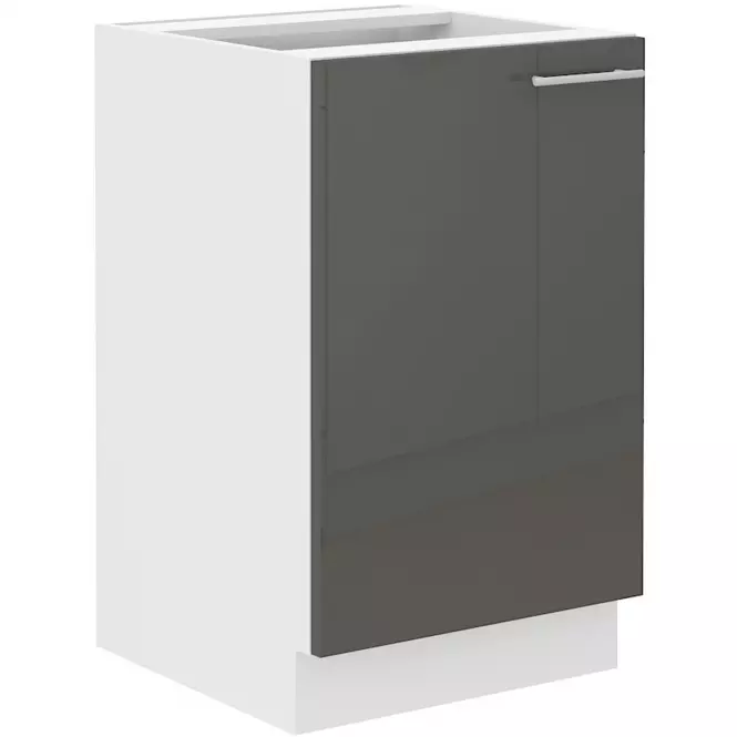 Szafka Kuchenna Lara 50zl 1f Bb Mdf Szary Połysk