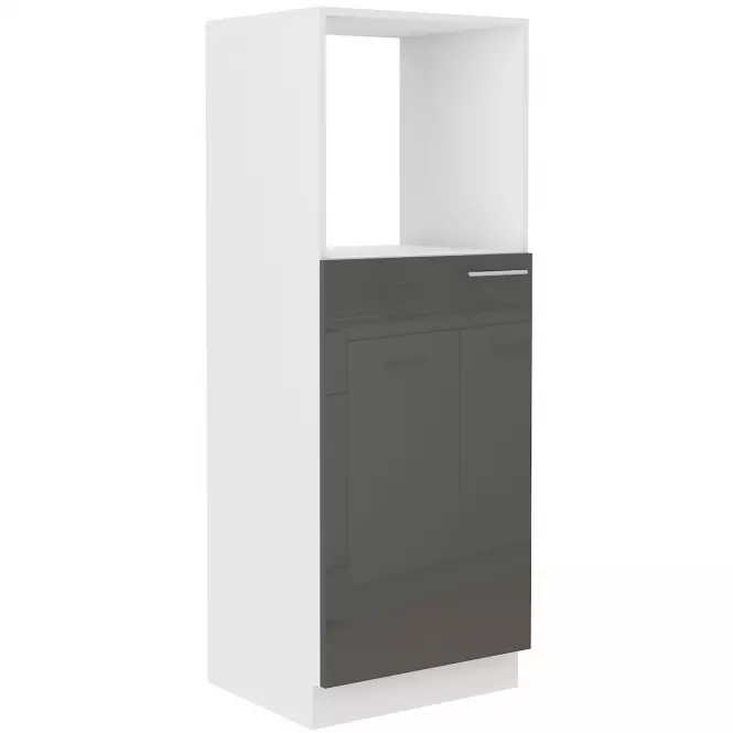 Szafka Kuchenna Lara 60dkpl-162 1f Bb Mdf Szary Połysk