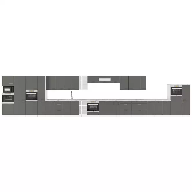 Szafka Kuchenna Lara 60dkpl-162 1f Bb Mdf Szary Połysk
