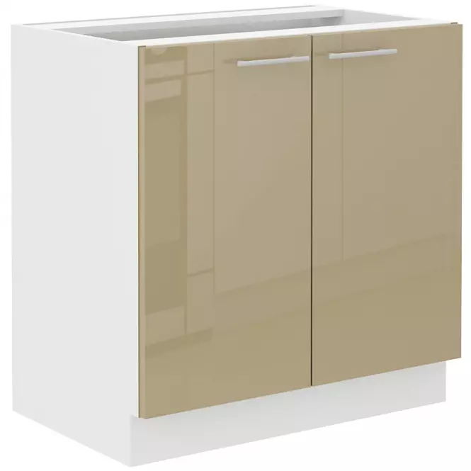Szafka Kuchenna Lara 80zl 2f Bb Mdf Cappucino Połysk