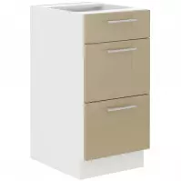 Szafka Kuchenna Lara 40d 3s Bb Mdf Cappucino Połysk