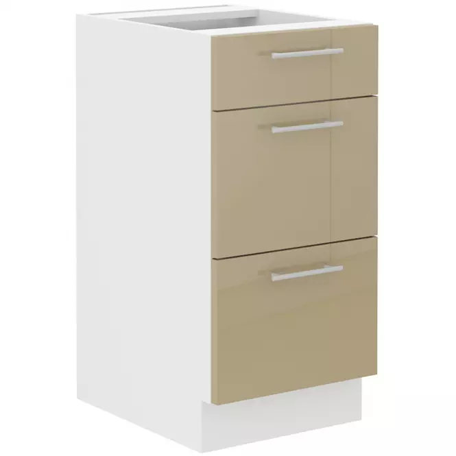 Szafka Kuchenna Lara 40d 3s Bb Mdf Cappucino Połysk