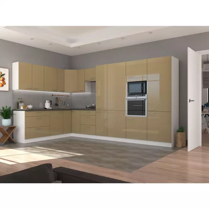 Szafka Kuchenna Lara 40d 1f Bb Mdf Cappucino Połysk