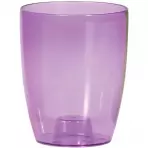 Doniczka Coubi fioletowa transparentna DUOW130P CPRB