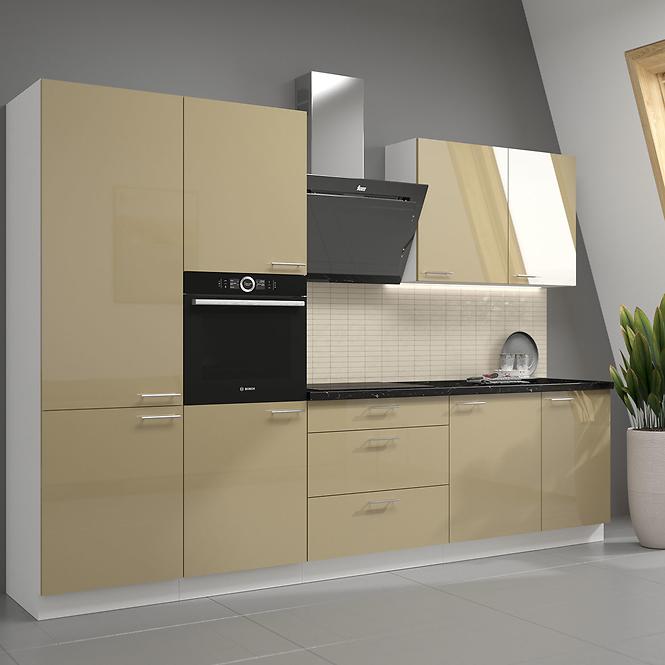 Szafka Kuchenna Lara 80d 3s Bb Mdf Cappucino Połysk