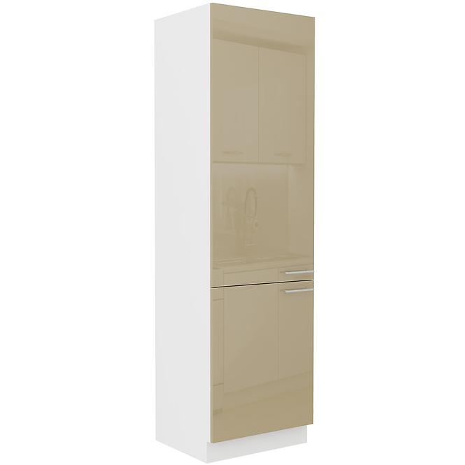 Szafka Kuchenna Lara 60dk-210 2f Bb Mdf Cappucino Połys