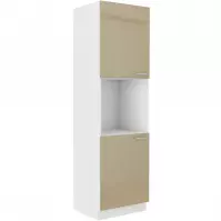 Szafka kuchenna Lara 60dp-210 2f Bb Mdf Cappucino Połys