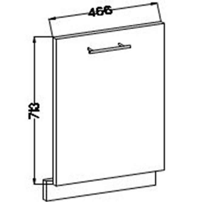 Szafka Kuchenna Lara Front Zm.713x446 Mdf Biały Połysk