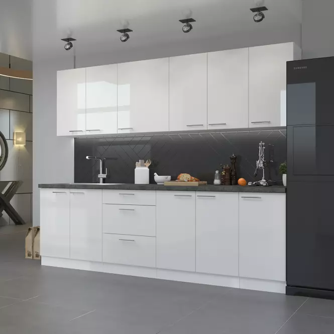 Szafka Kuchenna Lara Front Zm.570x446 Mdf Biały Połysk,8
