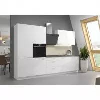 Kuchnia Lara 310 Mdf Biały Połysk Bez Blatu