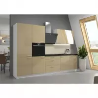Kuchnia Lara 310 Mdf Cappucino Połysk Bez Blatu