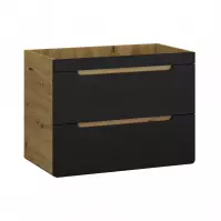 Szafka Bronx 80 dąb artisan-czarny mat
