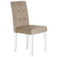 Krzesło drewniane Karo beżowe/białe