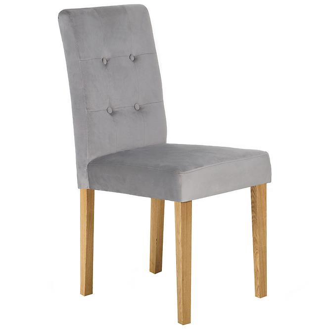 Krzesło drewniane Karo jasnoszare/drewniane