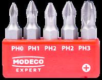 Modeco Komplet Grotów 5szt. 25mm (PH0.PH1.2XPH2.PH3)