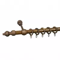 Karnisz pojedynczy FI28mm 200cm Orzech