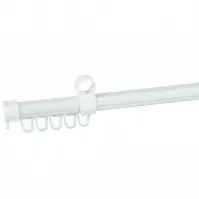 U-szyna z agrafką do karnisza FI28mm 160cm Biała