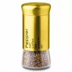 43IA POJEMNIK NA PRZYPRAWY ASHA 150ML 11X5CM ZŁOTY