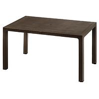 Plastikowy stół Infinitty w kolorze brązowym 147x87 cm