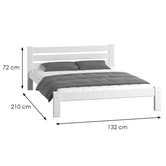 Łóżko Adek 120 białe