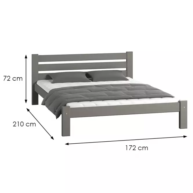 Łóżko Adek 160 szare