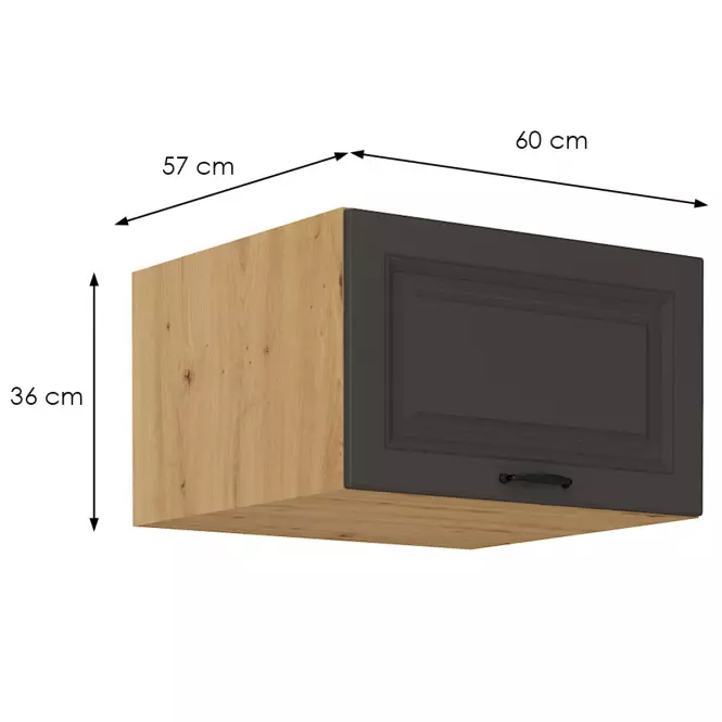 Szafka kuchenna Stilo grafit mat/artisan 60 Nagu-36 1F