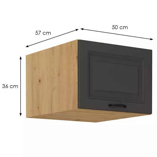 Szafka kuchenna Stilo grafit mat/artisan 50 Nagu-36 1F