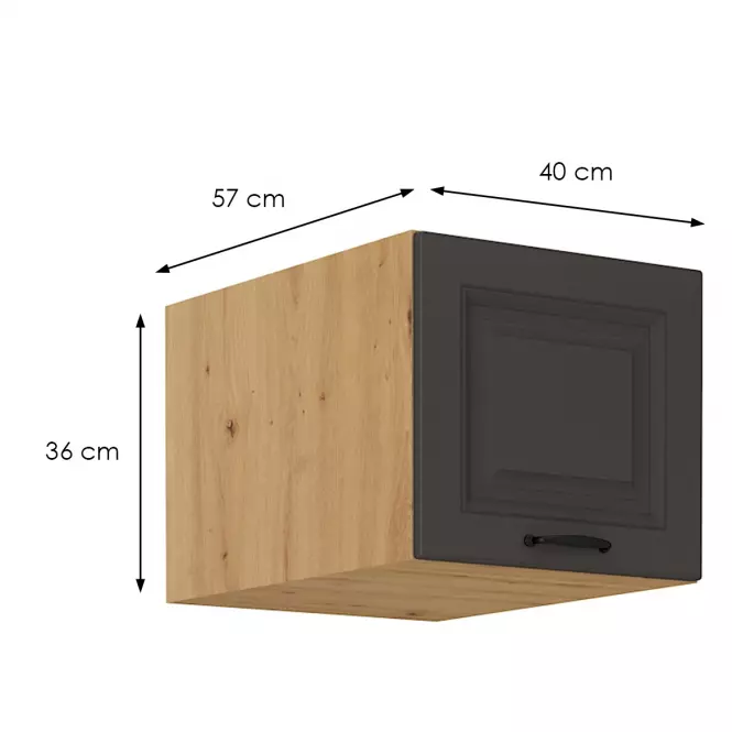 Szafka kuchenna Stilo grafit mat/artisan 40 Nagu-36 1F