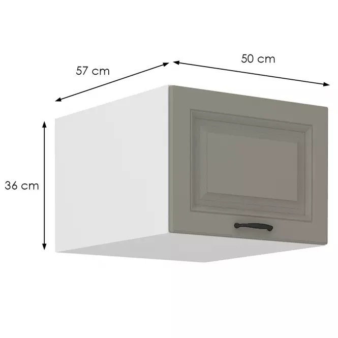 Szafka kuchenna Stilo claygrey/biały 50 Nagu-36 1F