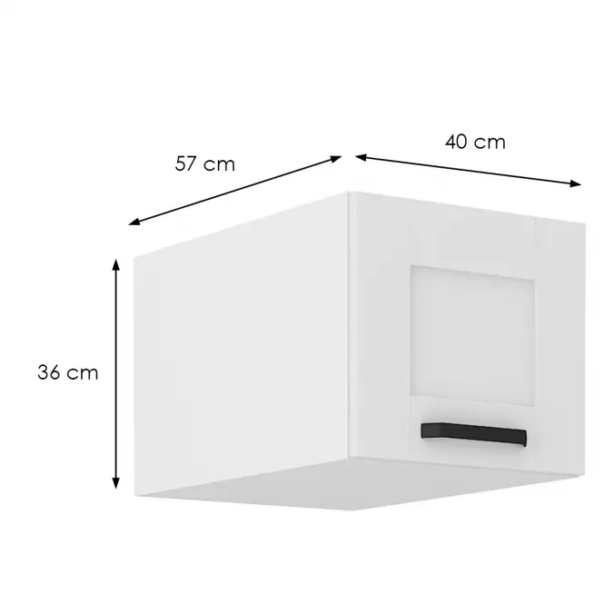 Szafka kuchenna Luna biały mat/biały 40 Nagu-36 1F