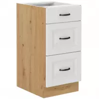 Szafka kuchenna Stilo biały mat/artisan 40D 3S BB