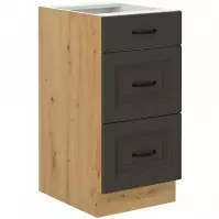 Szafka kuchenna Stilo grafit mat/artisan 40D 3S BB