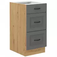 Szafka kuchenna Stilo dustgrey/artisan 40D 3S BB