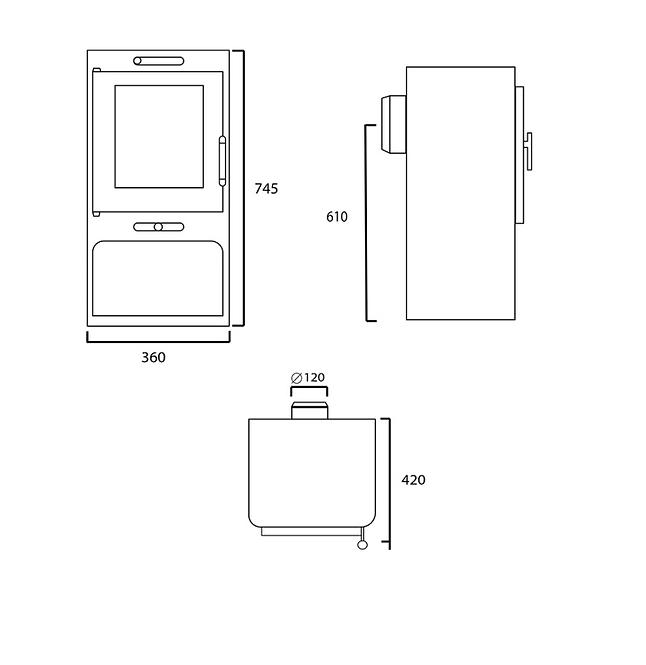 Piec Zahara 6,3 kW Eco Design