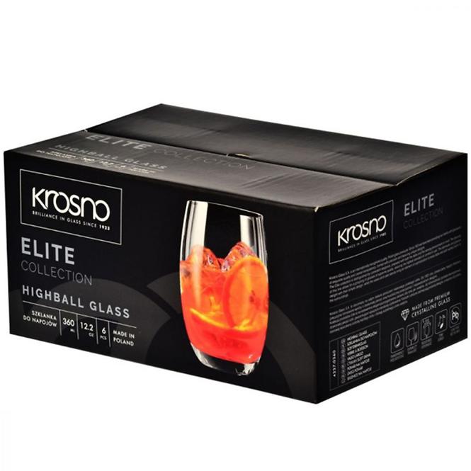 Szklanka do napojów Elite 360 ml 6 szt.