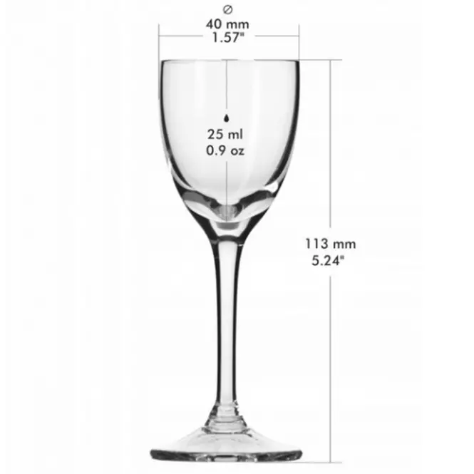 Komplet kieliszków do wódki Mixology 6x25 ml