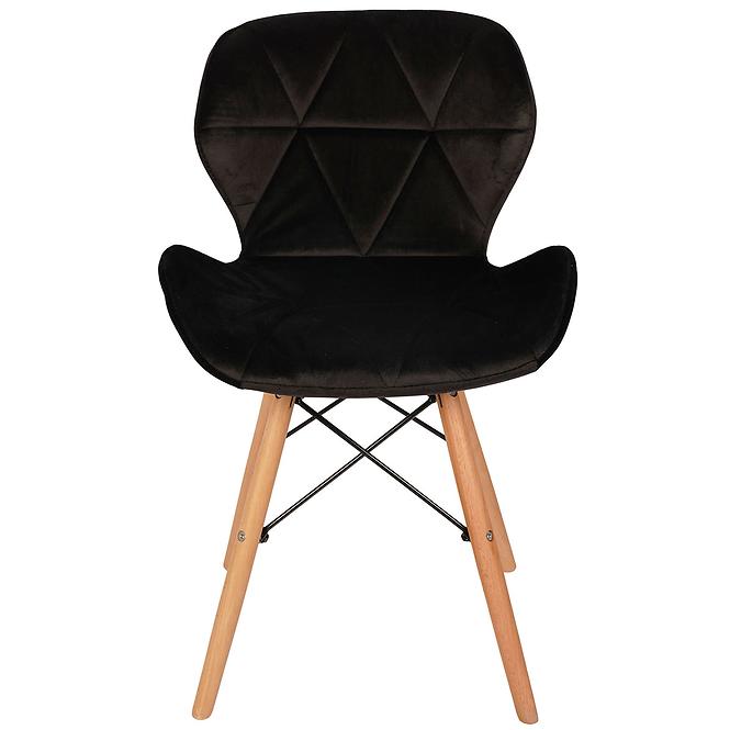 Krzesło Malta tkanina czarna