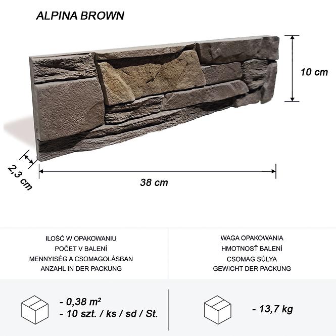 Kamień Betonowy Alpina Brown