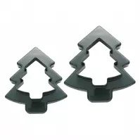 Wykrawacze do ciastek Pastelove 2 szt. Tree zielony 4W221