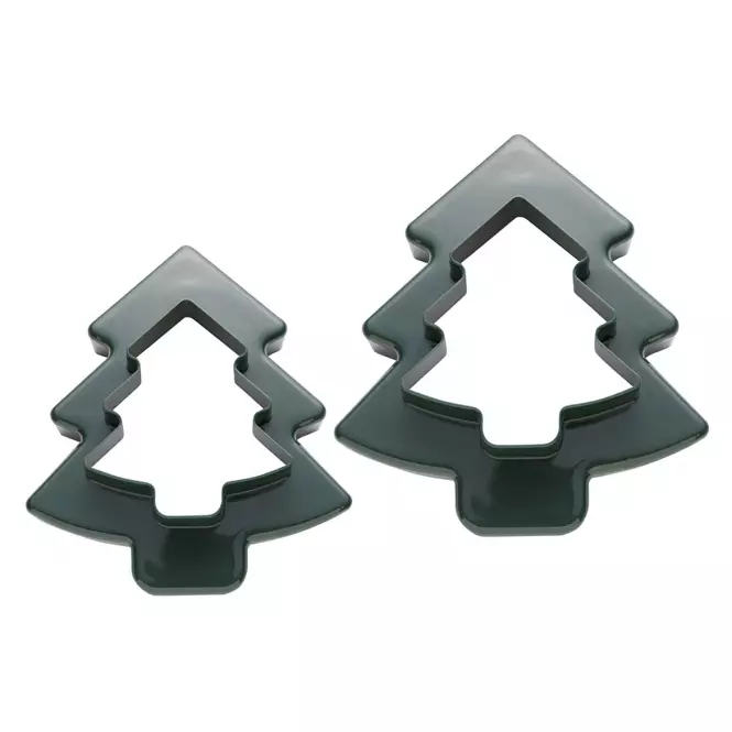 Wykrawacze do ciastek Pastelove 2 szt. Tree zielony 4W221