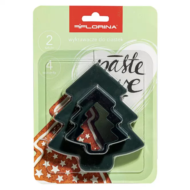 Wykrawacze do ciastek Pastelove 2 szt. Tree zielony 4W221