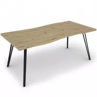 Stół Log TB 90x180 artisan/czarny