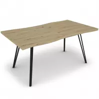 Stół Log TB 90x160-200 artisan/czarny